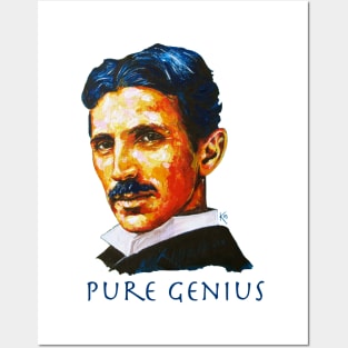 Nikola Tesla Tribute Posters and Art